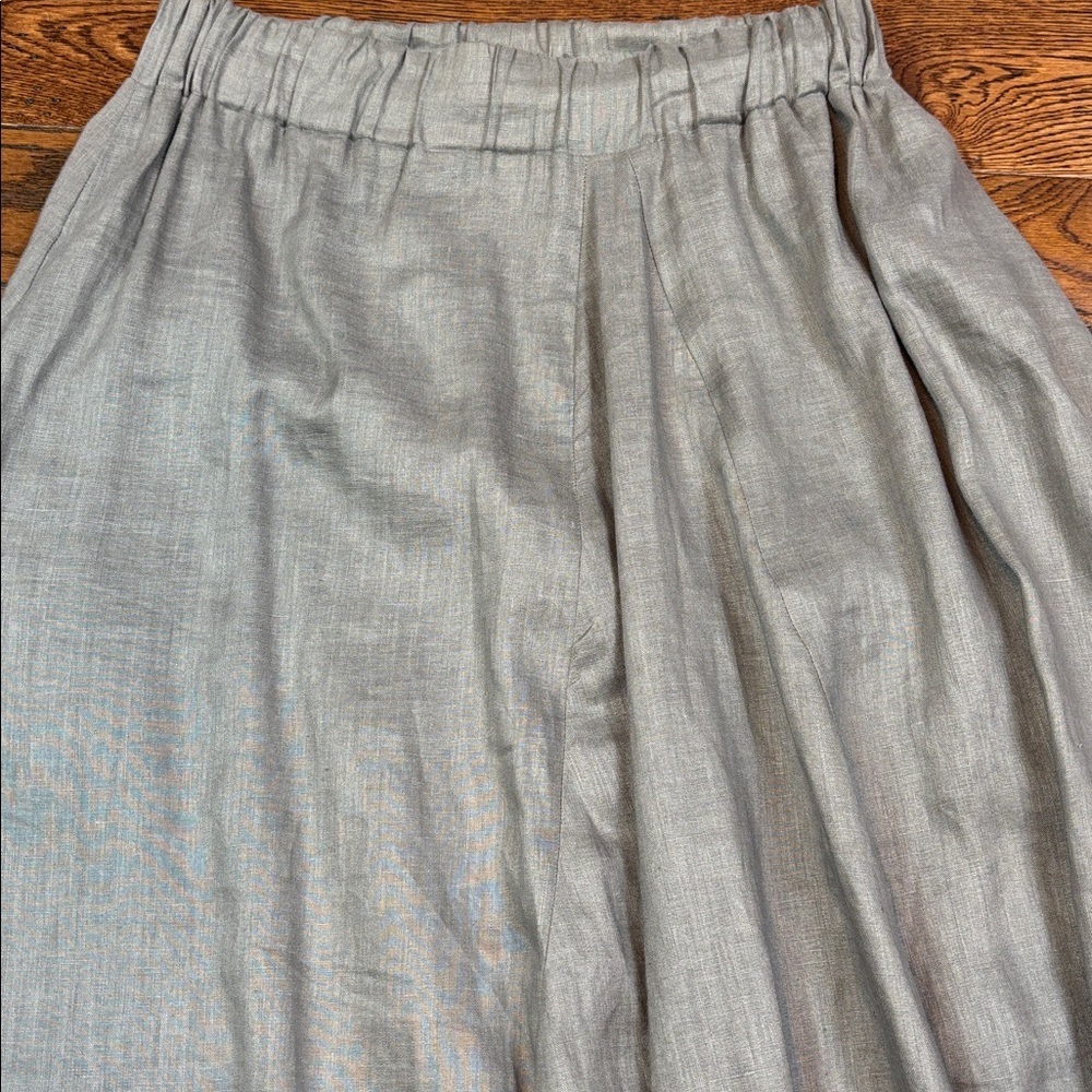 PLANET 100% linen Gray Women's Skirt. Size 3 - Picture 2 of 13